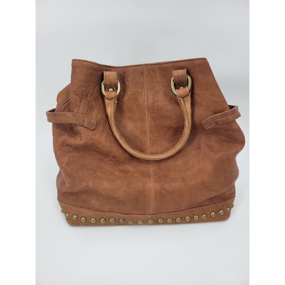 Madi Pelleteria Genuine Leather Brown Hobo Shoulder Handbag Straps - Picture 3 of 16